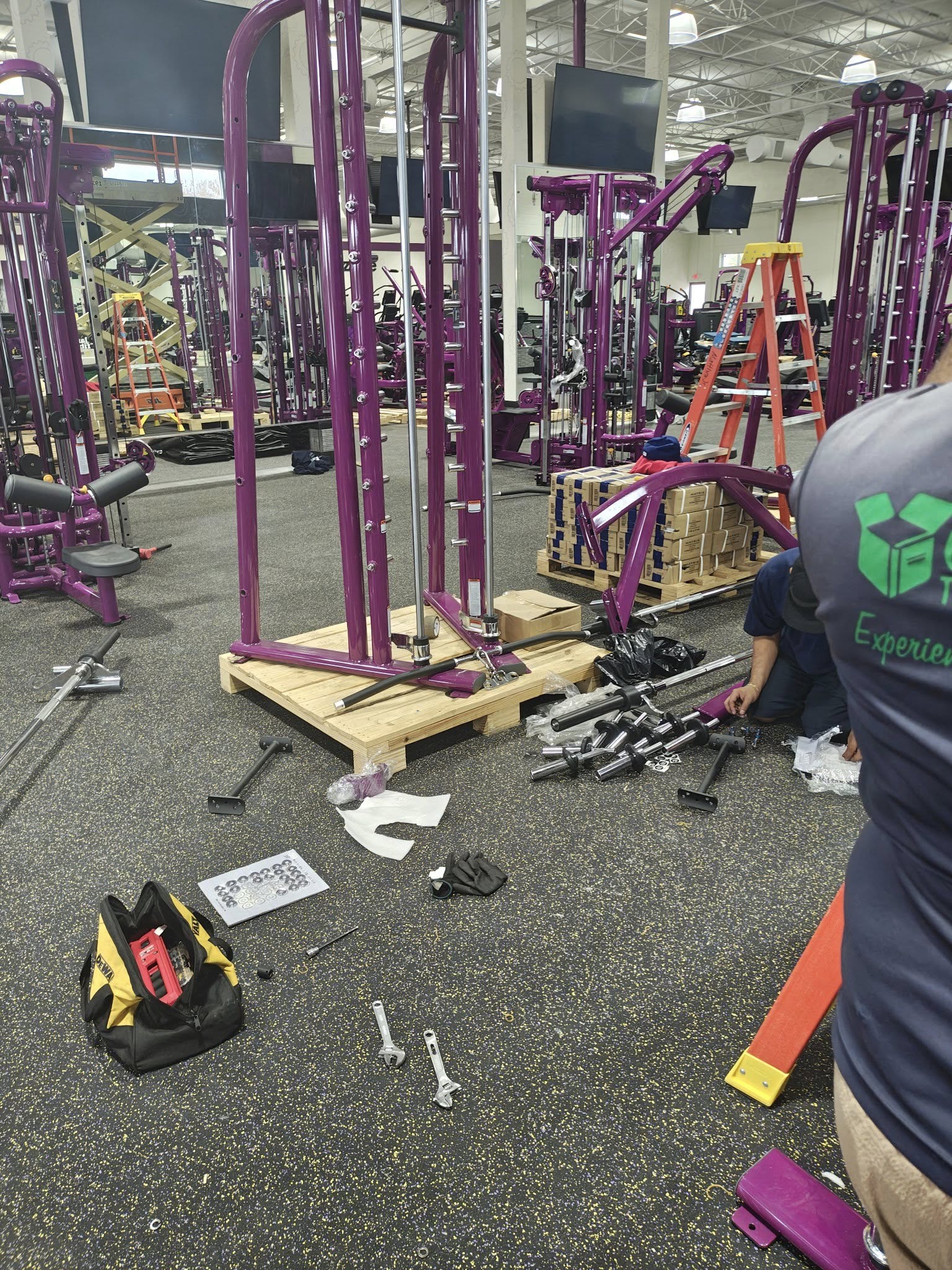 Commercial gym equipment move